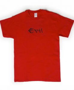 evil font t shirt