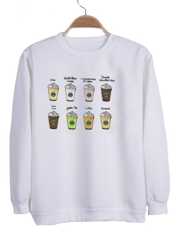 Starbucks coffee drink sweatshirt