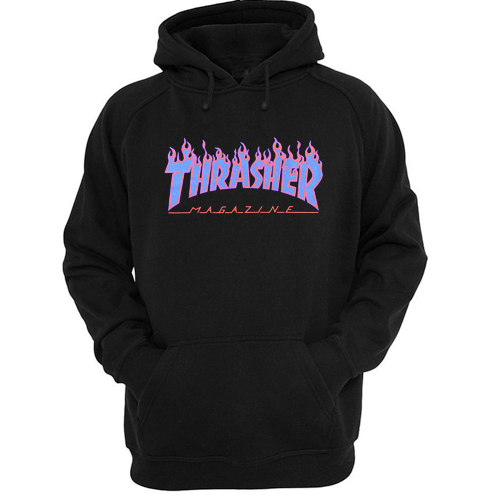 Thrasher purple flame Hoodie