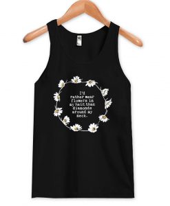 i'd rather wear flowers tanktop