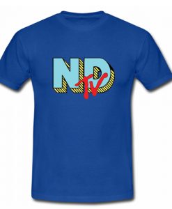Neck Deep ND TV t shirt Blue
