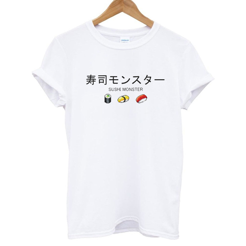 Sushi Monster Japanese T shirt