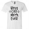 Cat Mom AF T Shirt V Neck T Shirt