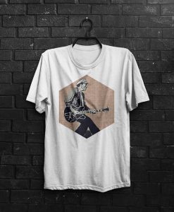 Chuck Berry T Shirt Men T-Shirt Rock n Roll Shirt Man Tee Music Tshirt Birthday Gift For Him Men Clothing T Shirt White T Shirt Gray Shirt