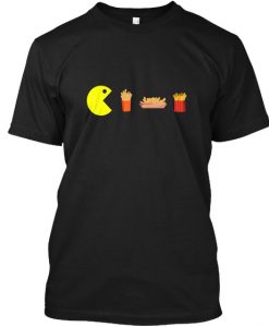 Funny Vintage Gamer Fries Foodie T-Shirt