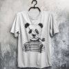 Marine Panda T-shirt Men Tshirt Hipster Animal Man Tee Male Fashion T-Shirt Birthday Gift For Him Men Clothing T Shirt Panda Painting
