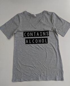 May Contain Alcohol V Neck T Shirt