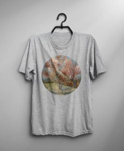 Van Gogh Shirt Flowering Peach Trees T Shirt Fashion Van Gogh T-Shirt Man Tee Art Painting T-Shirt Birthday Gift For Him Men Van Gogh Tshirt