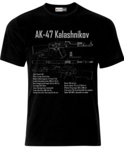 AK-47 Kalashnikov Blueprint USSR Russia Russland Soviet Union T-Shirt