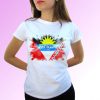 Antigua and Barbuda white t shirt top short sleeves Antigua Barbuda flag - Mens, Womens, Kids, Baby - All Sizes!