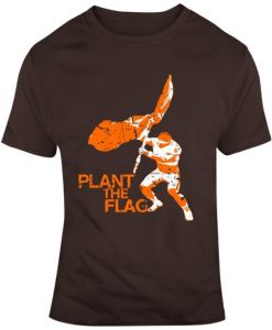 Baker Mayfield Cleveland Quarterback Plant The Flag College Football T Shirt