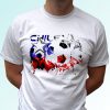 Chile football flag white t shirt top short sleeves - Mens, Womens, Kids, Baby - All Sizes!