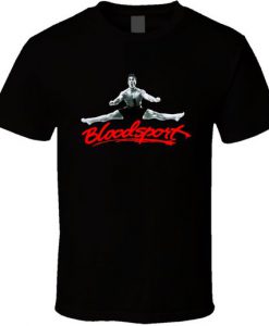 Cool Bloodsport Jean Claude Van Damme Splits Movie T Shirt