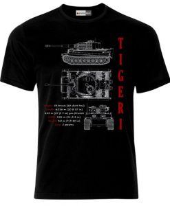 German Army Tiger 1 Tank Panzer WW2 T-Shirt