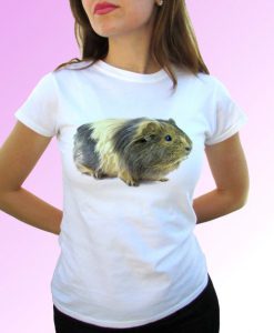 Guinea pig white t shirt top short sleeves - Mens, Womens, Kids, Baby - All Sizes!
