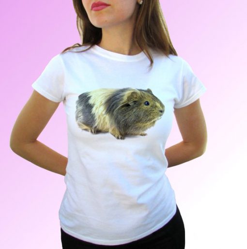 Guinea pig white t shirt top short sleeves - Mens, Womens, Kids, Baby - All Sizes!