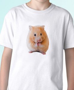 Hamster white t shirt top animal tee design art - mens, womens, kids, baby sizes