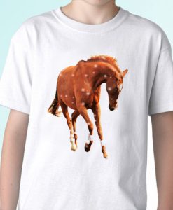Horse new white t shirt top animal tee design art - mens, womens, kids, baby sizes