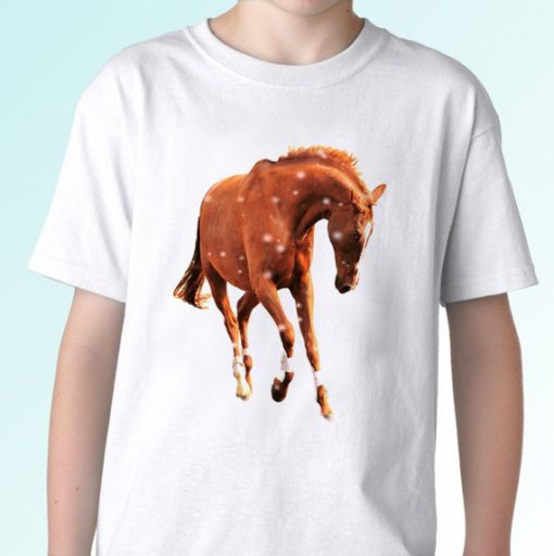 Horse new white t shirt top animal tee design art - mens, womens, kids, baby sizes