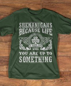 Irish T-shirt - Shenanigans because life is more fun when you are up to no good