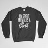 My Animal Spirit Is A Sloth, Sloth Sweatshirt, Sloth Clothing, Sloth, Sloth Gifts, Long Sleeves Shirt, Crew Neck, Gift for Him, Gift For Her