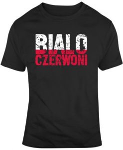 Poland Soccer Football World Cup 2018 Soccer Fan Bialo Czerwoni Distressed T Shirt