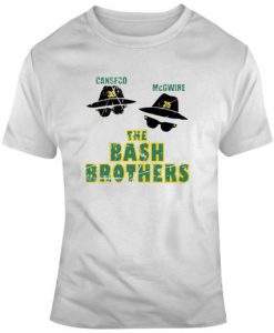 Retro Jose Canseco Mark Mcgwire Bash Brothers Oakland Fan T Shirt