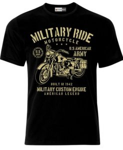 US Army Biker Rocker Tattoo Chopper Motor Vintage Motorcycle Motorrad T-Shirt