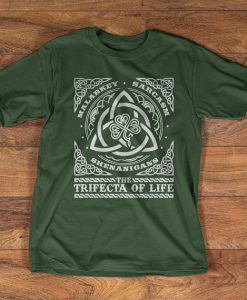 Unisex T-Shirt - Irish t-shirt - Malarkey Sarcasm Shenanigans - The Trifecta of life