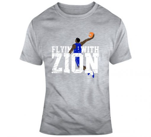 Zion Williamson Flyin With Zion College Basketball Fan T Shirt