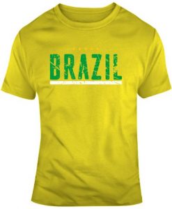 Brazil Soccer Football World Cup 2018 Soccer Fan Distressed V4 T Shirt