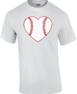 I Love Baseball Heart Shirt