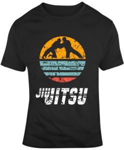 Jiu Jitsu Retro Style Distressed Fan T Shirt