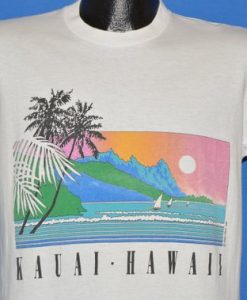 Kauai Hawaii Sunset Sailboat t-shirt