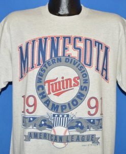 Minnesota Twins 1991 Western Champs t-shirt