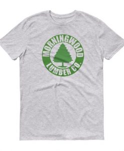 Morningwood Lumber Company Tshirt Mens Morning Wood Funny Joke Adult Humor Short Sleeve Shirt