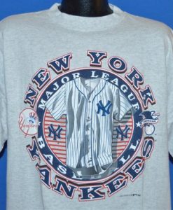 New York Yankees Historic Pinstripe Uniform Heathered Gray Vintage t-shirt