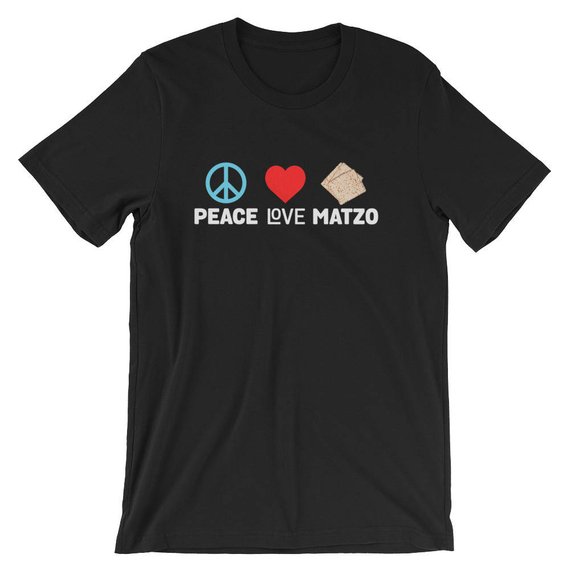 Peace Love Matzo Funny Passover Holiday Unisex Shirt