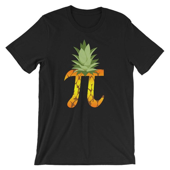 Pineapple Pi Science Geek Mathematics Symbol Humor T-Shirt