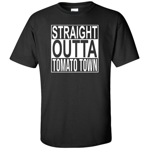 Straight Outta Tomato Town T Shirt Fortnite Battle Royale Video Game Funny Tshirt