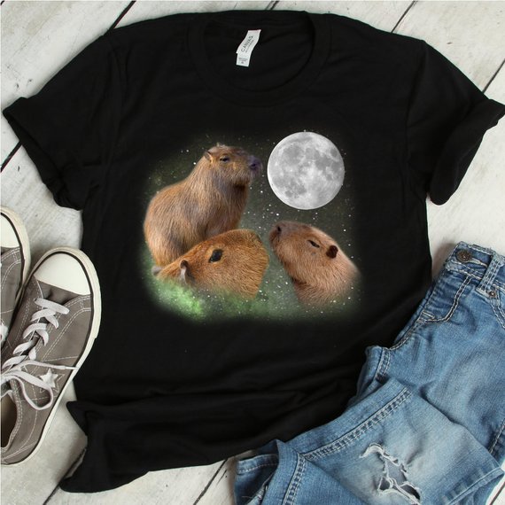 Three Moon Capybaras Shirt