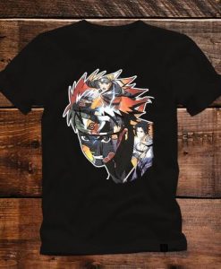 Black Naruto Shirt, Naruto Collage, Anime Shirt, Unisex Adult and Youth, Orange Shirt, Original Naruto Anime