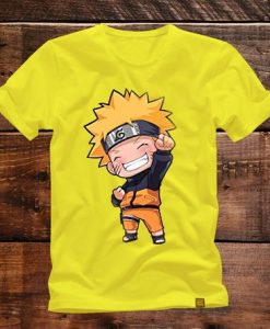 Chibi Naruto Shirt, Anime Shirt, Unisex Adult and Youth, Orange Shirt, Original Naruto Anime