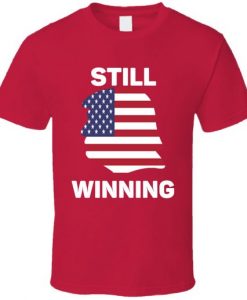 Donald Trump Still Winning Funny Usa Flag T Shirt