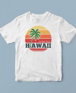 Hawaiian shirt, beach shirt, summer gift, summer tshirts, beach lover gift, vacation shirt, sunset lover shirt, hawaiian gifts, white tshirt