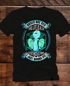 Meeseeks Shirt, Rick And Morty Shirt, Unisex Adult and Youth, Black Shirt, Gift, Gift For Him, Gift For Her