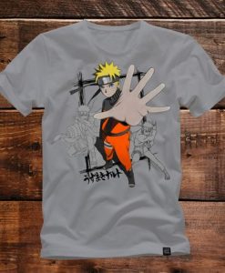 Naruto Shirt Shippuden, Anime Shirt, Unisex Adult and Youth, Grey Shirt,
