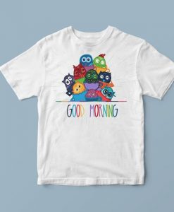 Owl t shirt, owl tee shirts, owl t shirt design, owl tshirt womens, owl shirt for men, cute graphic tees, good morning shirt, owl graphics