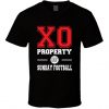 Property Of Sunday Football Funny Gift For Him T Shirt