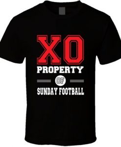 Property Of Sunday Football Funny Gift For Him T Shirt